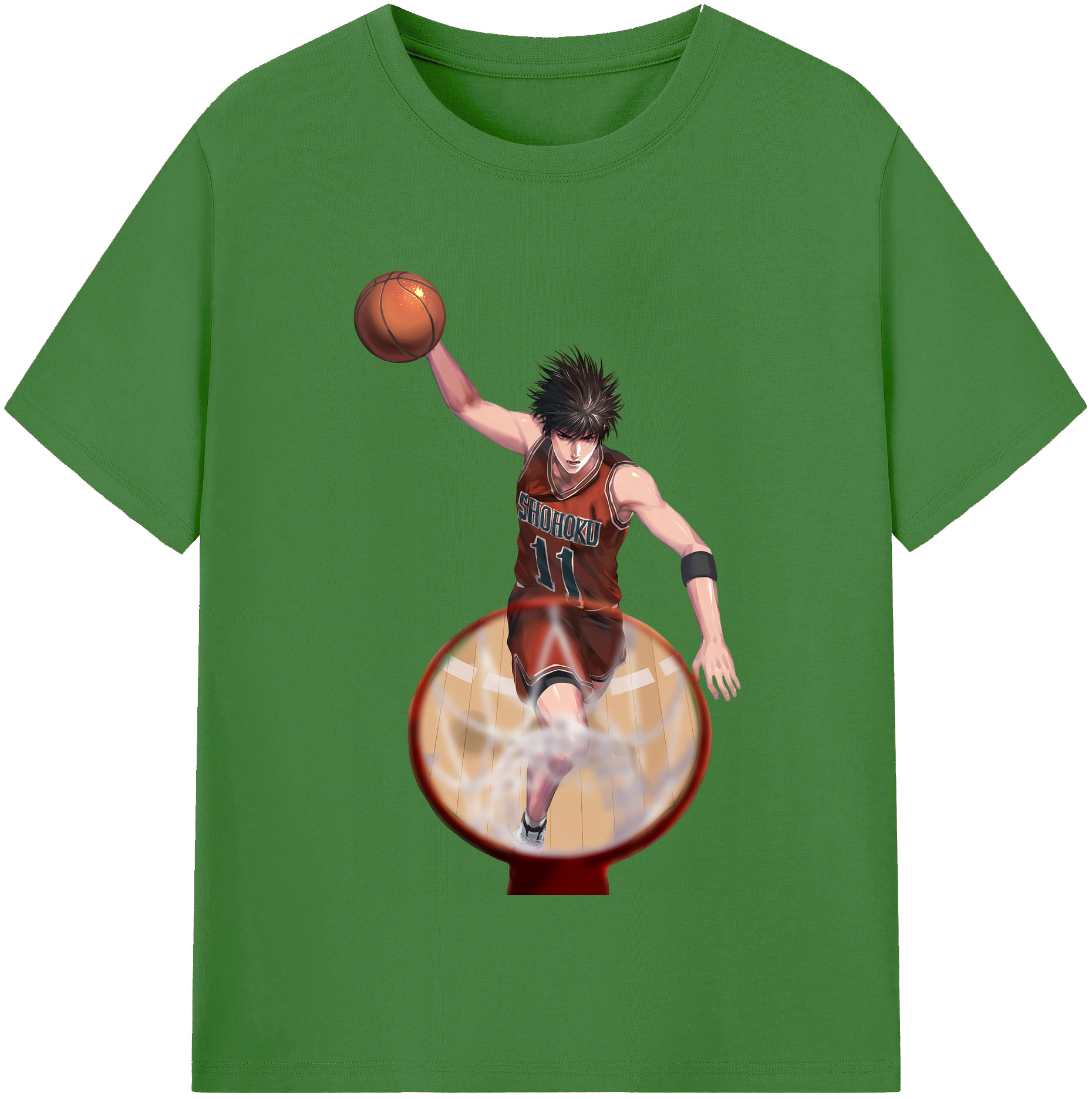 （画像用） SLAM DUNK／スラムダンク レディースカジュアルプリントTシャツ（綿100％）